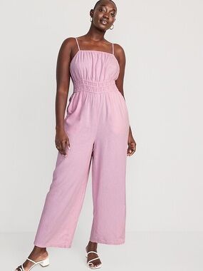 Old Navy Linen Blend Cami Jumpsuit
